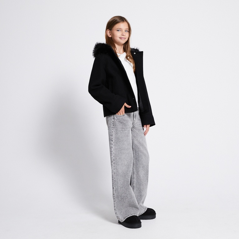 Faux fur collar jacket "Lovalie Star"